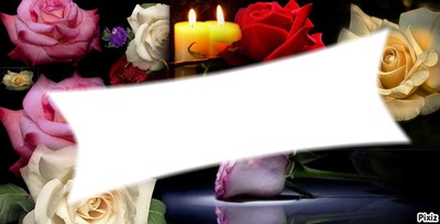 roses&candles Fotomontaggio