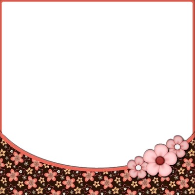 marco y florecillas rosadas. Valokuvamontaasi
