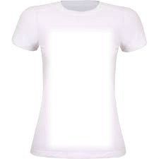 Camiseta Branca Estampe Seu Rosto Photo frame effect