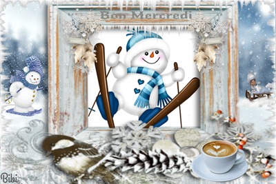 Frame cadre hiver Montage photo