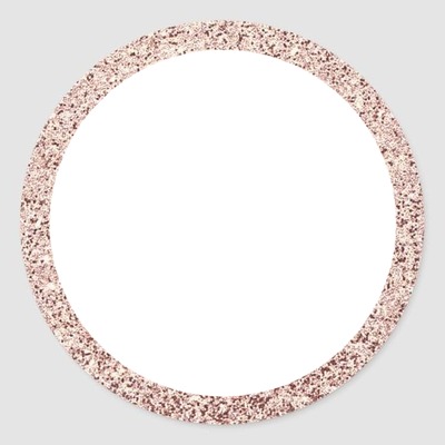 circulo de granito palo rosa. Photo frame effect