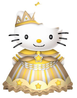 princesse hello kitty フォトモンタージュ