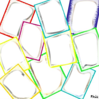 cadre multicolore Fotómontázs