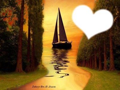 love boat Photo frame effect