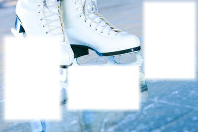 patin glace Fotomontaggio