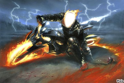 Ghost Rider Фотомонтаж