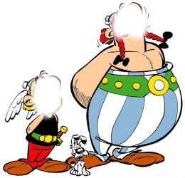 asterix et obelix Fotomontáž