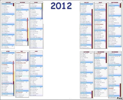 calendrier 2012 Montage photo