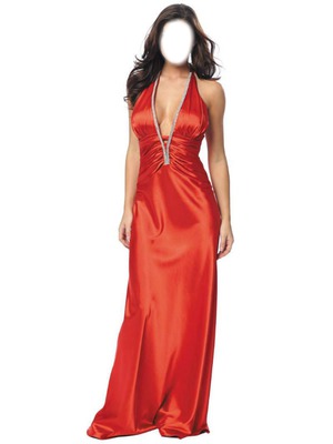 robe rouge Fotomontage