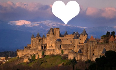 carcassonne love Montaje fotografico