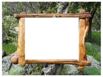 cadre bois Photomontage
