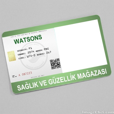 Watsons Kart Fotomontage
