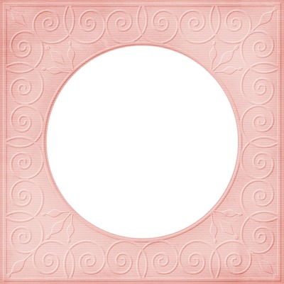 marco circular rosado , para una foto. Fotomontāža
