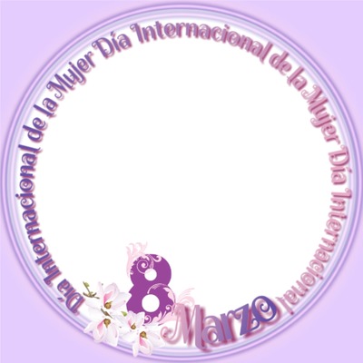 Día Internacional de la mujer, 8 de marzo. Φωτομοντάζ