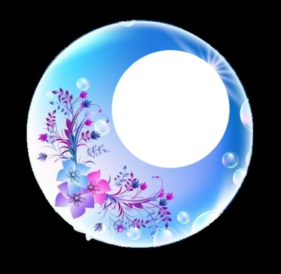 burbuja de flores Photomontage