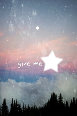 "Give me . . ." Fotomontage