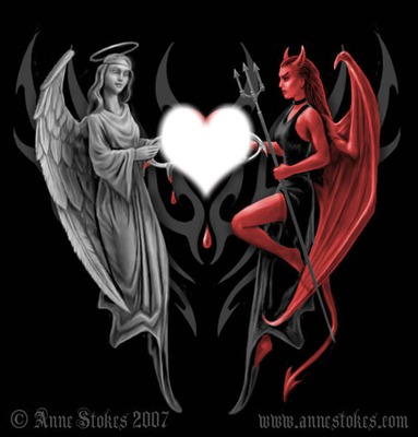 ange et démon Φωτομοντάζ