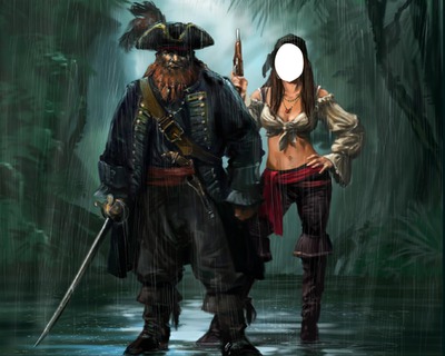 pirata Fotomontagem