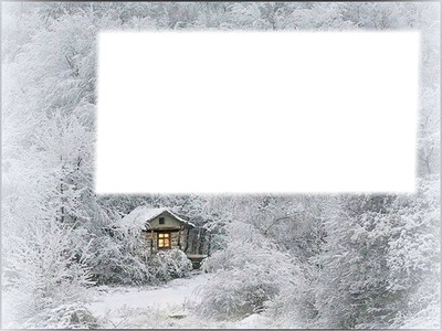winter wonderland Montaje fotografico
