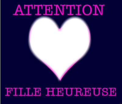 attention fille heureuse Фотомонтаж