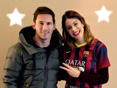Vilu Y Messi Montaje fotografico