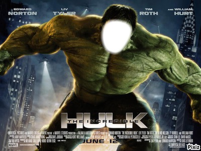 hulk フォトモンタージュ