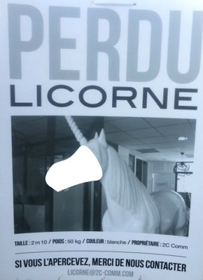licorne フォトモンタージュ