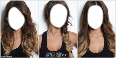 ombre hair Photomontage