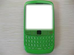 celular verde Фотомонтажа