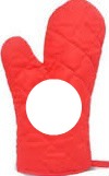gants pour la cuisine Фотомонтажа