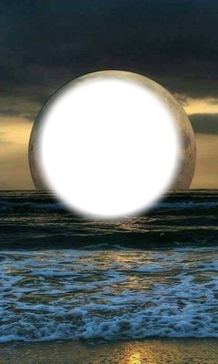Mond Fotomontage