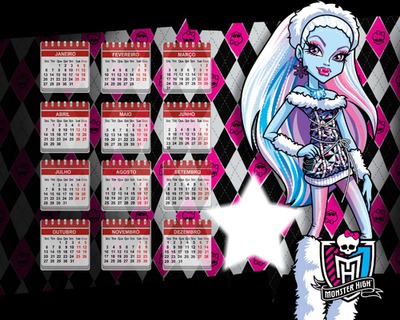 Monster High Calendário 2014 Photomontage
