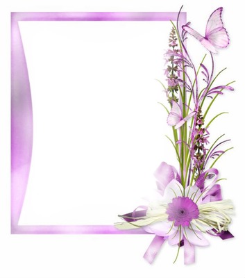 cadre fleurs 4 Photo frame effect