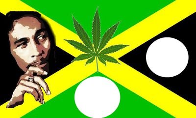 Drapeau de la Jamaïque Photomontage