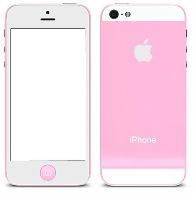 iPhone 5S Pink フォトモンタージュ