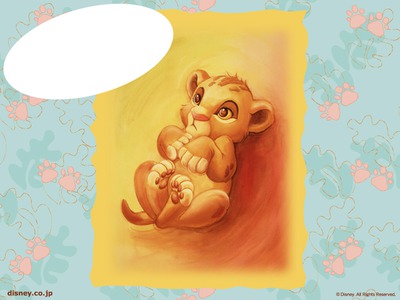 baby roi lion Fotomontāža
