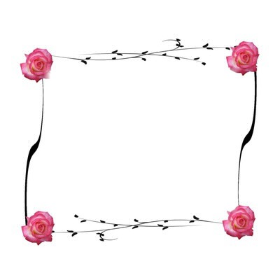 cadre fleur rose Fotomontáž