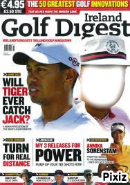 magazine golf Fotomontaggio