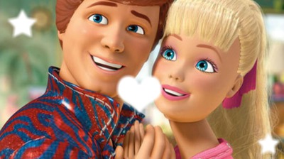Barbie e Ken Fotomontagem