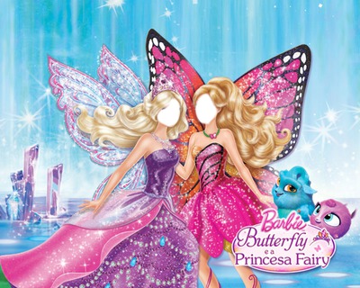 barbie butterfly e a princesa fairy Φωτομοντάζ