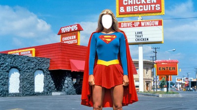 supergirl Fotomontáž
