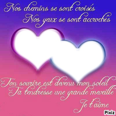 mon tendre amour Photo frame effect