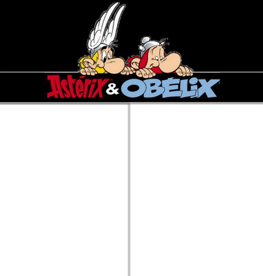 cadre asterix et obelix フォトモンタージュ