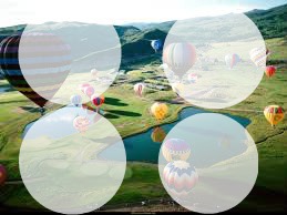 Balon diyarı Photomontage