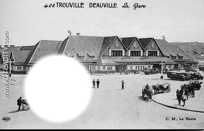 la gare de deauville 1944 1.1 Fotomontaža