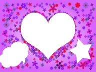 corazon violetta Fotomontaggio