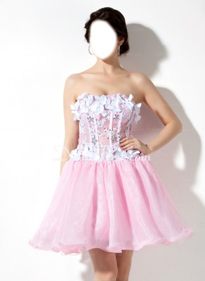 Pink Wedding dress Fotomontasje