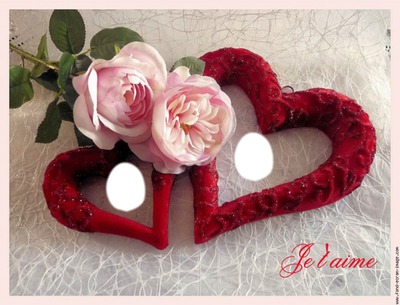 coeur+rose Photomontage