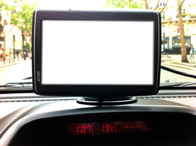 GPS voiture Photomontage