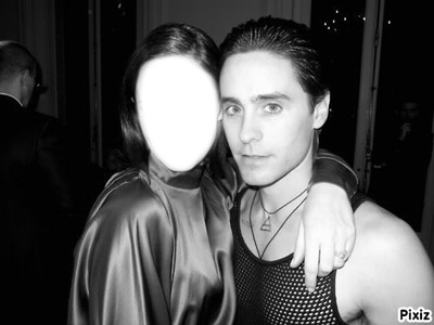 you and jared leto Photo frame effect